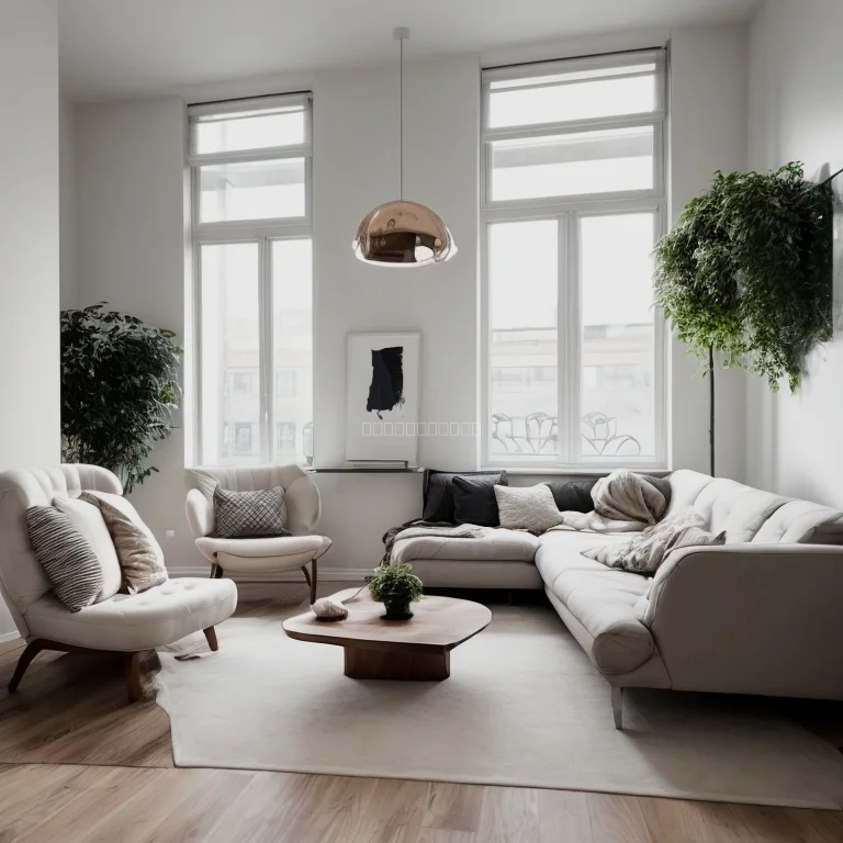 Classic elegant living room in Swiss apartment